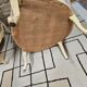 Paire de fauteuil bergère en soie 1960"