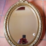 Antique oval mirror