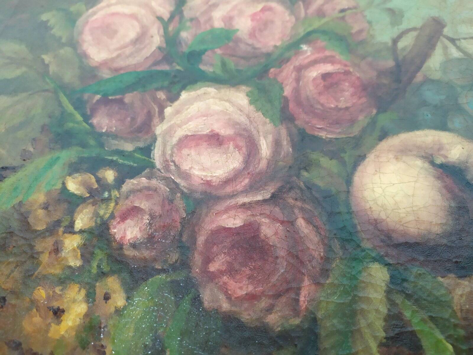 Still life, oil on canvas, framed