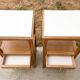 Art Deco pair of bedside tables in oak, 1930s.