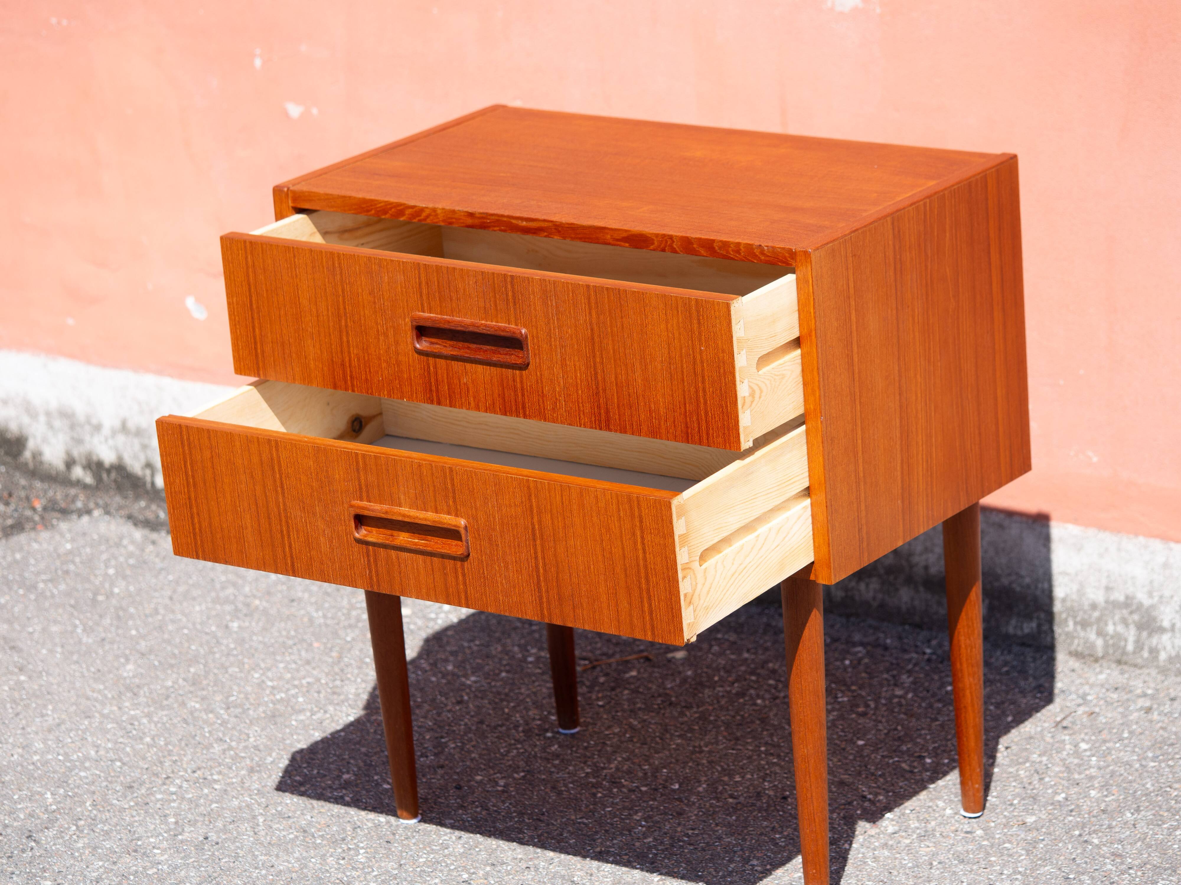 Danish vintage teak chest of drawers from 1960s