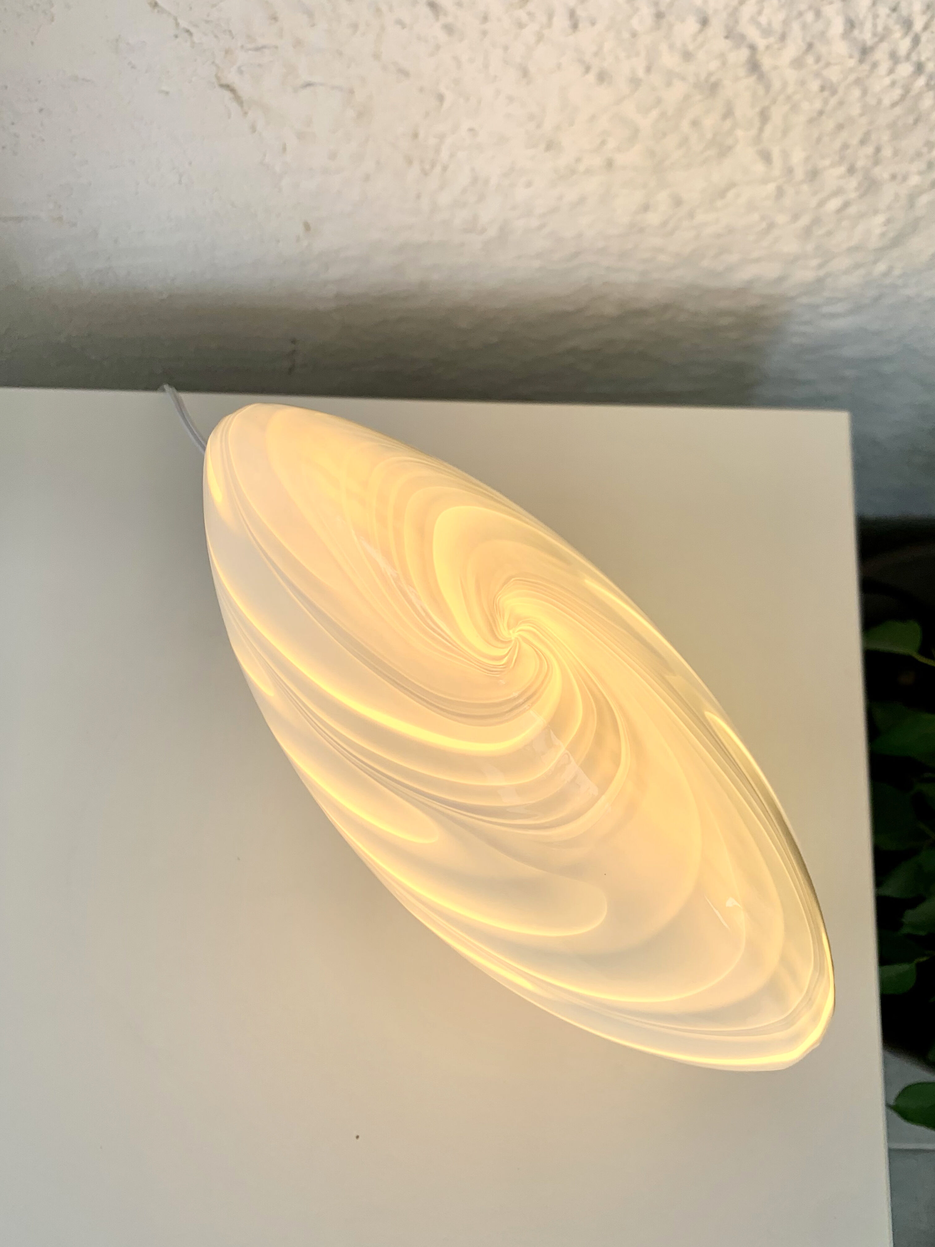 Lens shaped lamp by Vetri Murano, 1970