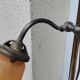 Lampe col de cygne abat jour tulipe pate verre vannes ancienne vintage