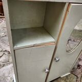 Doll wardrobe or vintage bathroom furniture