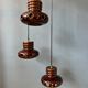 Suspension ceramic chandelier cascade