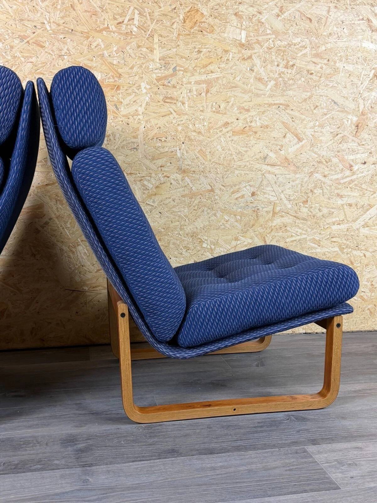 2x 1960s 1970s Teak Easy Chairs by Magnus Oelsen A/S Durup Denmark