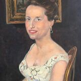 Portrait oil o canvas 20th Cty
