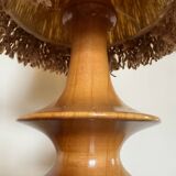 Turned wood lamp from the 70s