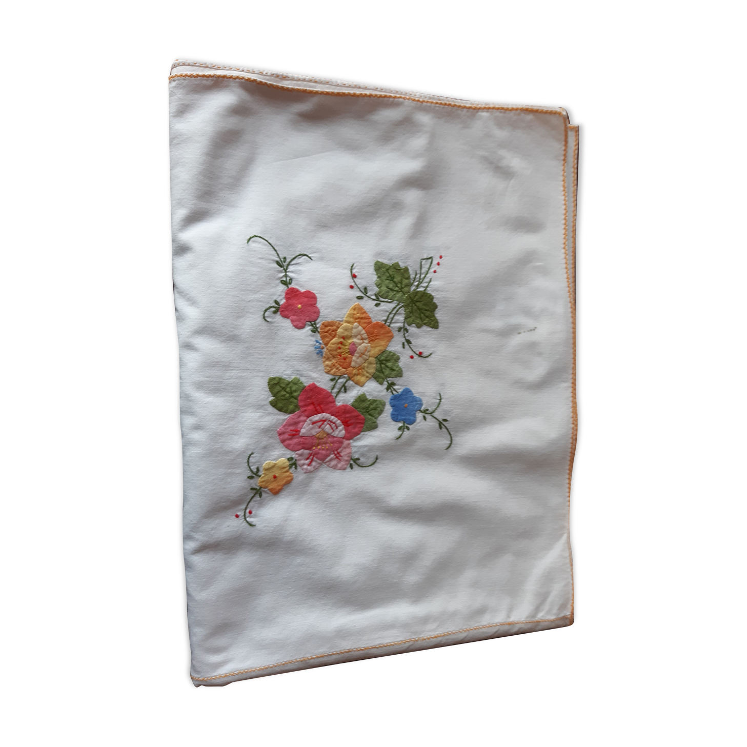 Hand embroidered tablecloth