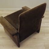 Corduroy armchair, Italian design, 1970s, production: Italy