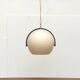 Mid-Century Swiss Space Age Plastic & Plywood Pendant Lamp from Temde, 1960s
