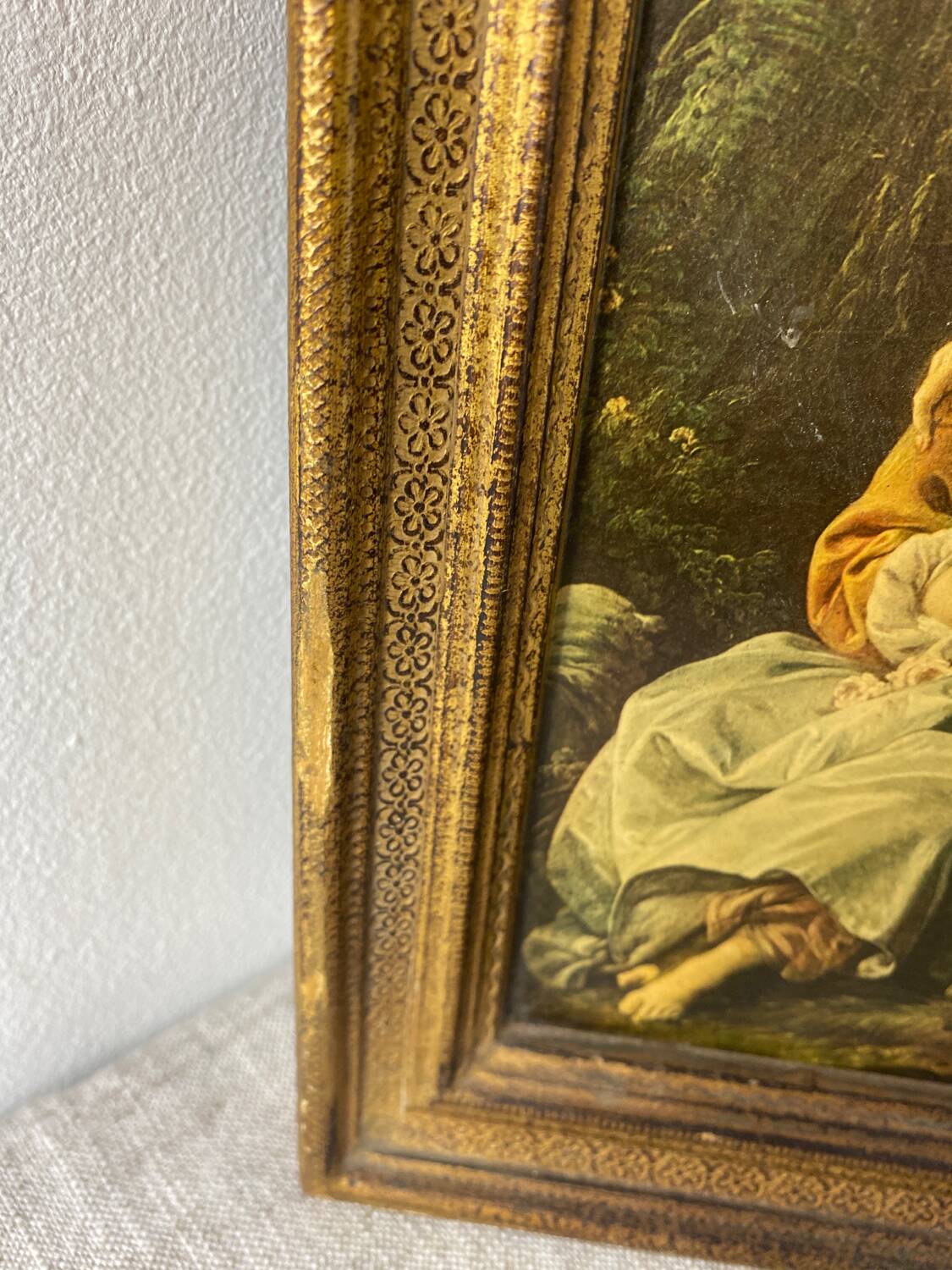 Florentine wooden triptych painting