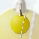 Vintage opaline yellow lamp