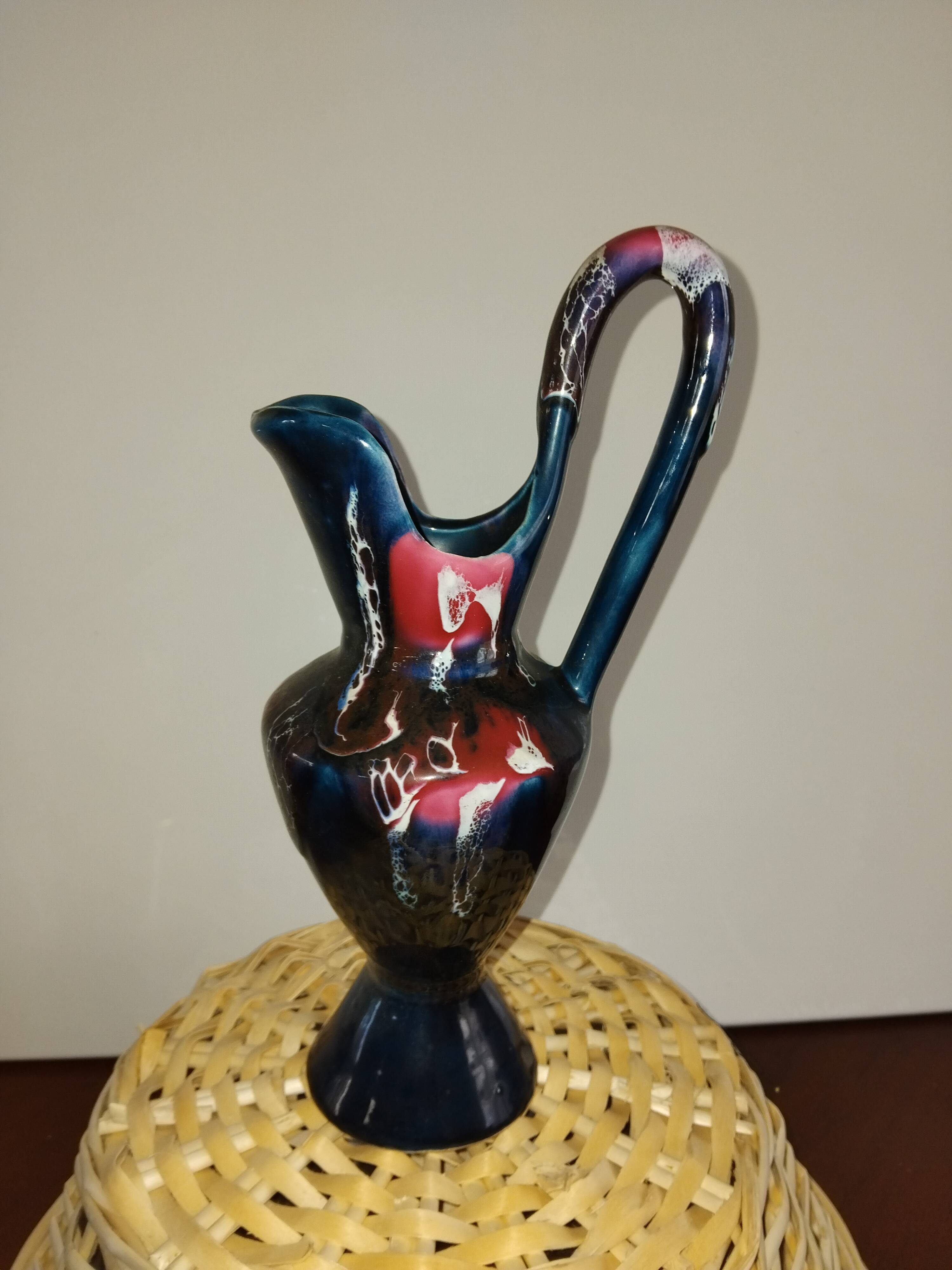 Deep blue Vallauris vase