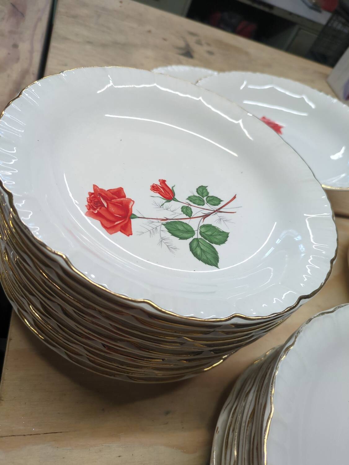 Service of 36 pieces Digoin Sevigne