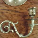 Pair of bronze candelabras