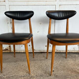 4 chaises Baumann "Licorne" 1966