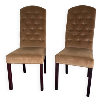 Pair of “Chesterfield” chairs