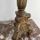 Candle picnic gilded and carved wood tripod feet, eighteenth century