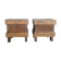 Curved stained birch bedside tables, Art Deco, Finland, 1930s