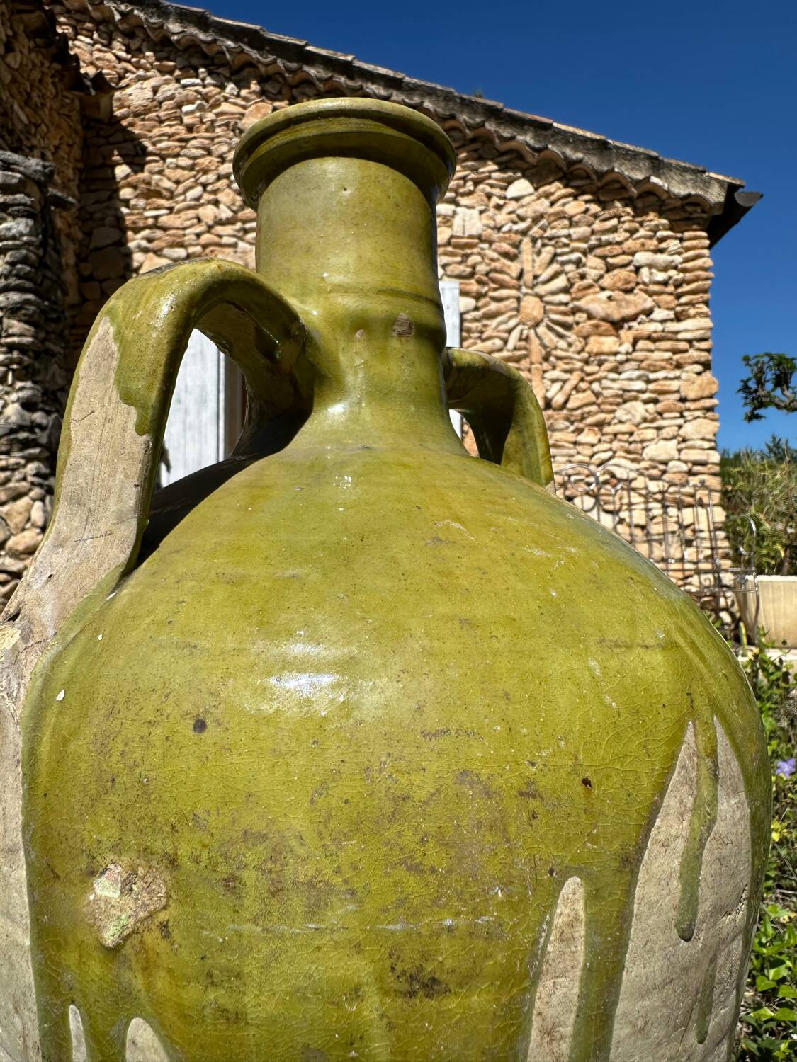 Ancient 19th-century terracotta jug