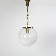 Art-glass ball chandelier by Kamenicky Senov, Czechoslovakia, 1970s