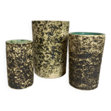 Trio of ceramic vases from the 70s