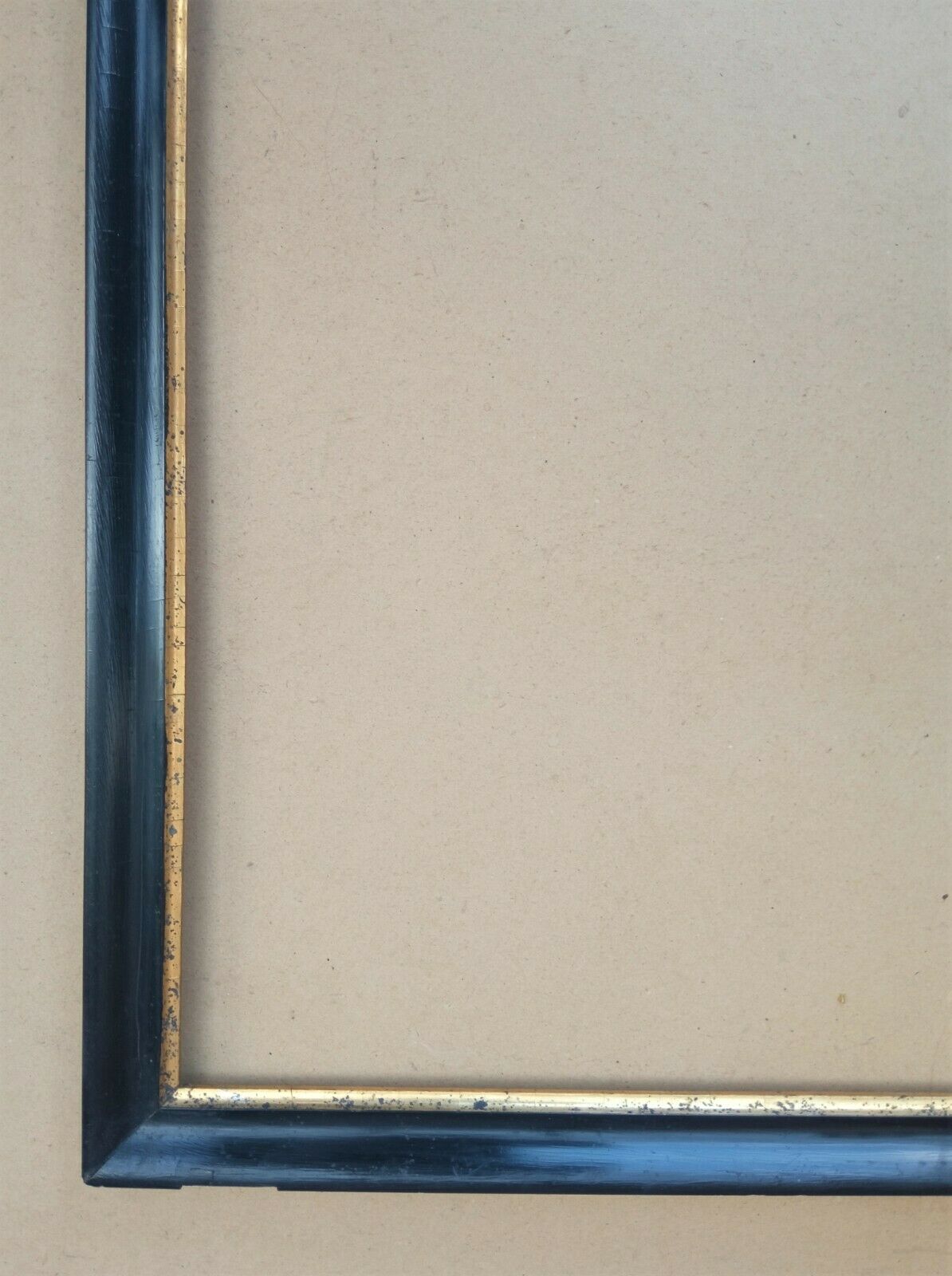 Black lacquered frame Napoleon III leaf 62.3 x 45.9 cm