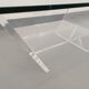 Table basse vintage David Lange en verre et altuglas des années 70