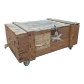 Table basse coffre vintage