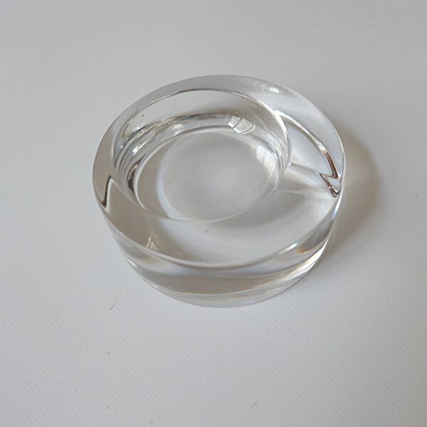 Val Saint Lambert cendrier en cristal vintage 1970