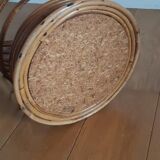 Vintage rattan umbrella stand