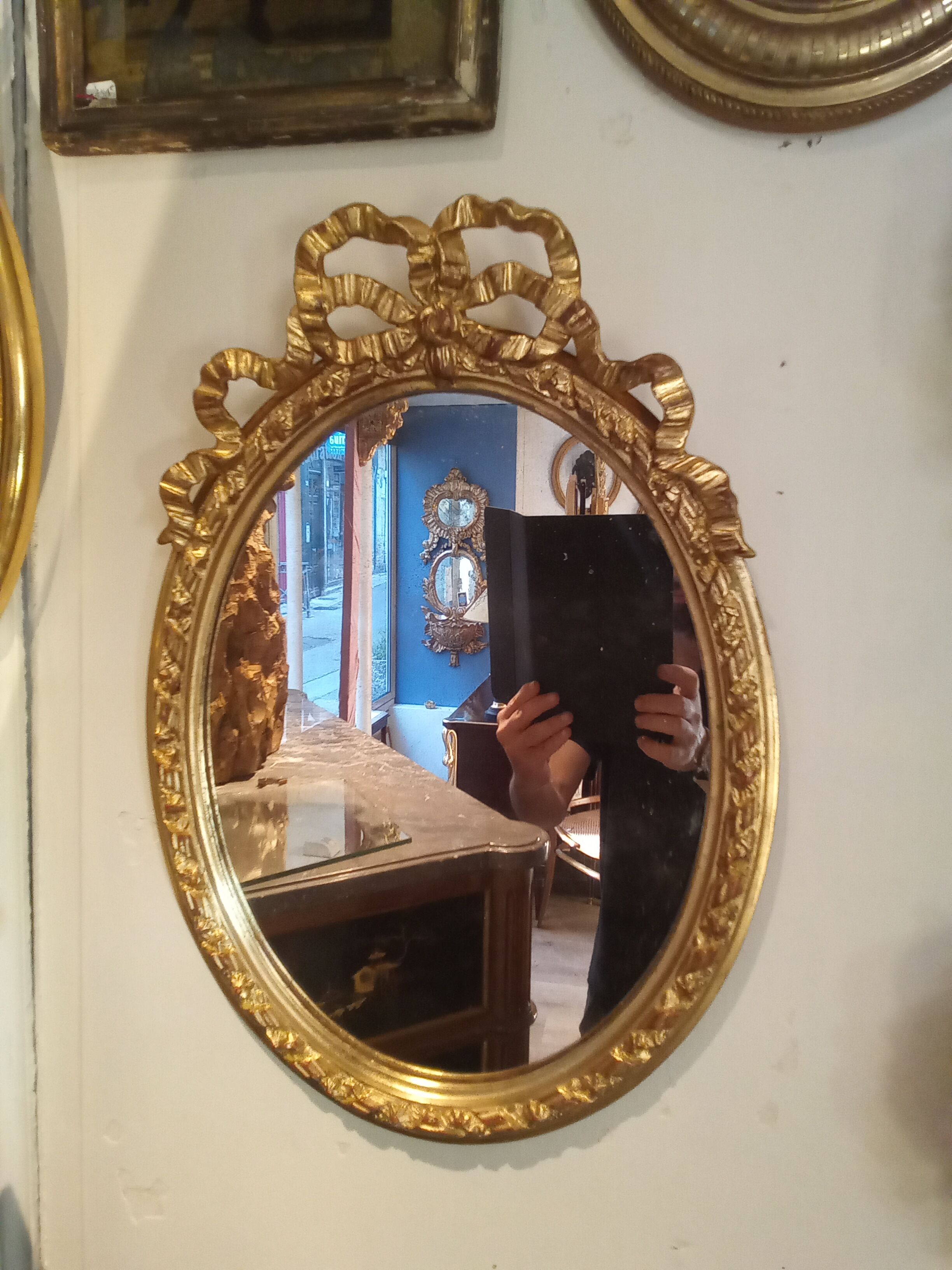 Paire de miroir Louis XVI 50X35cm
