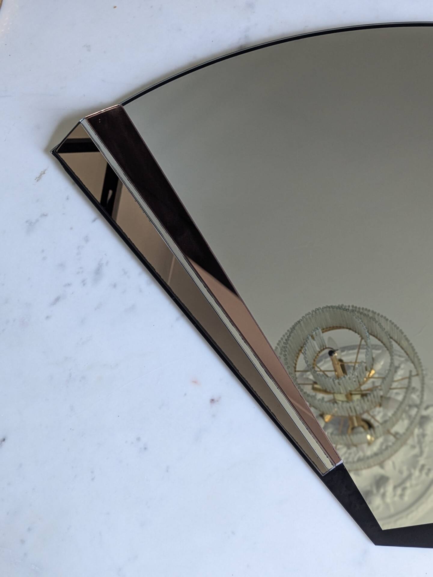 Super miroir éventail style Art Deco 80'