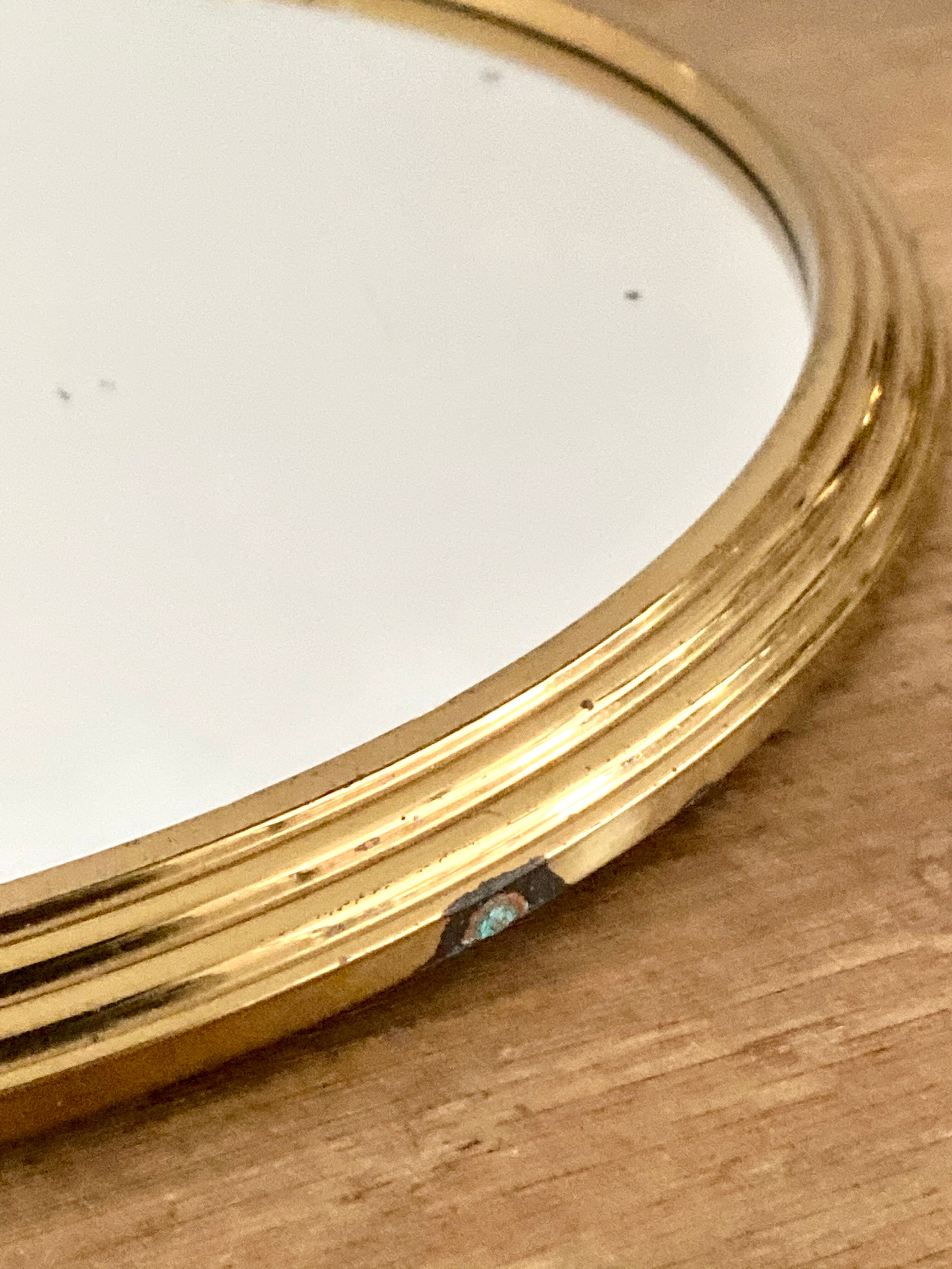 Round mirror tray 29cm