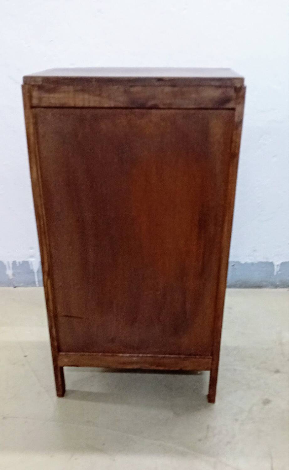 Scandinavian bedside chest of drawers mid-century vintage compass feet