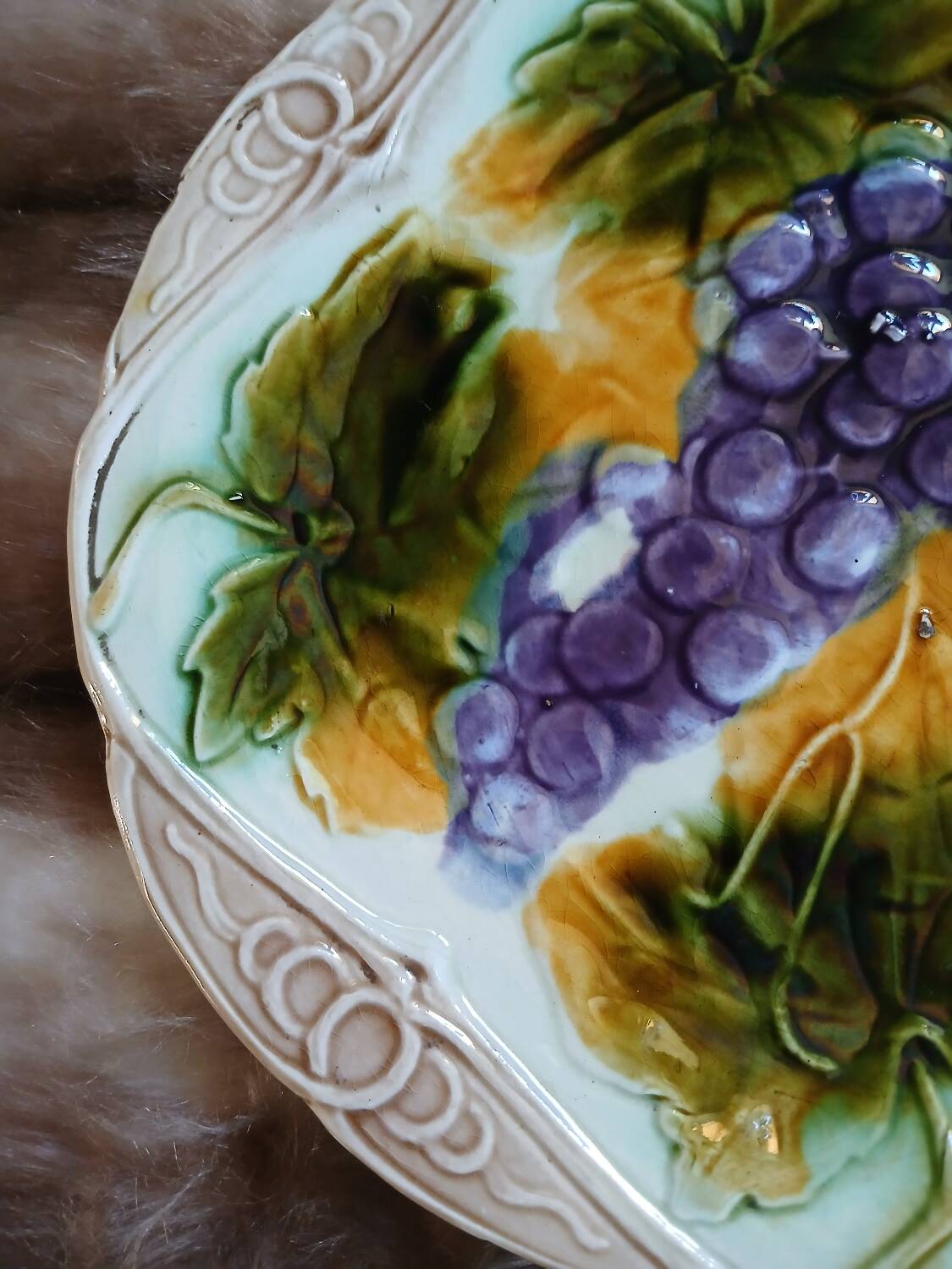 Antique slipware plate