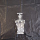 Ancient carafe with its cut crystal bouchon