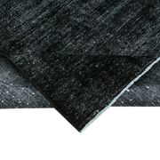 Hand-knotted oriental overdyed 290 cm x 405 cm black wool carpet