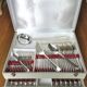 Complete silver-plated cutlery set of 61 pieces, Pearls model - in good condition.