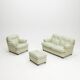 Poltrona Frau 'Dream B' armchair and ottoman, Italy, 1980s