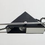 Mid-Century Modern Italian Steel and Travertine Floor Lamp, 1970s