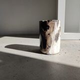 Side table in petrified wood