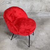 Vintage moumoute chair set