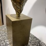 Authentic Maison Charles lamp, in brass and