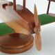 Vintage teak airplane on a stand - 1960s