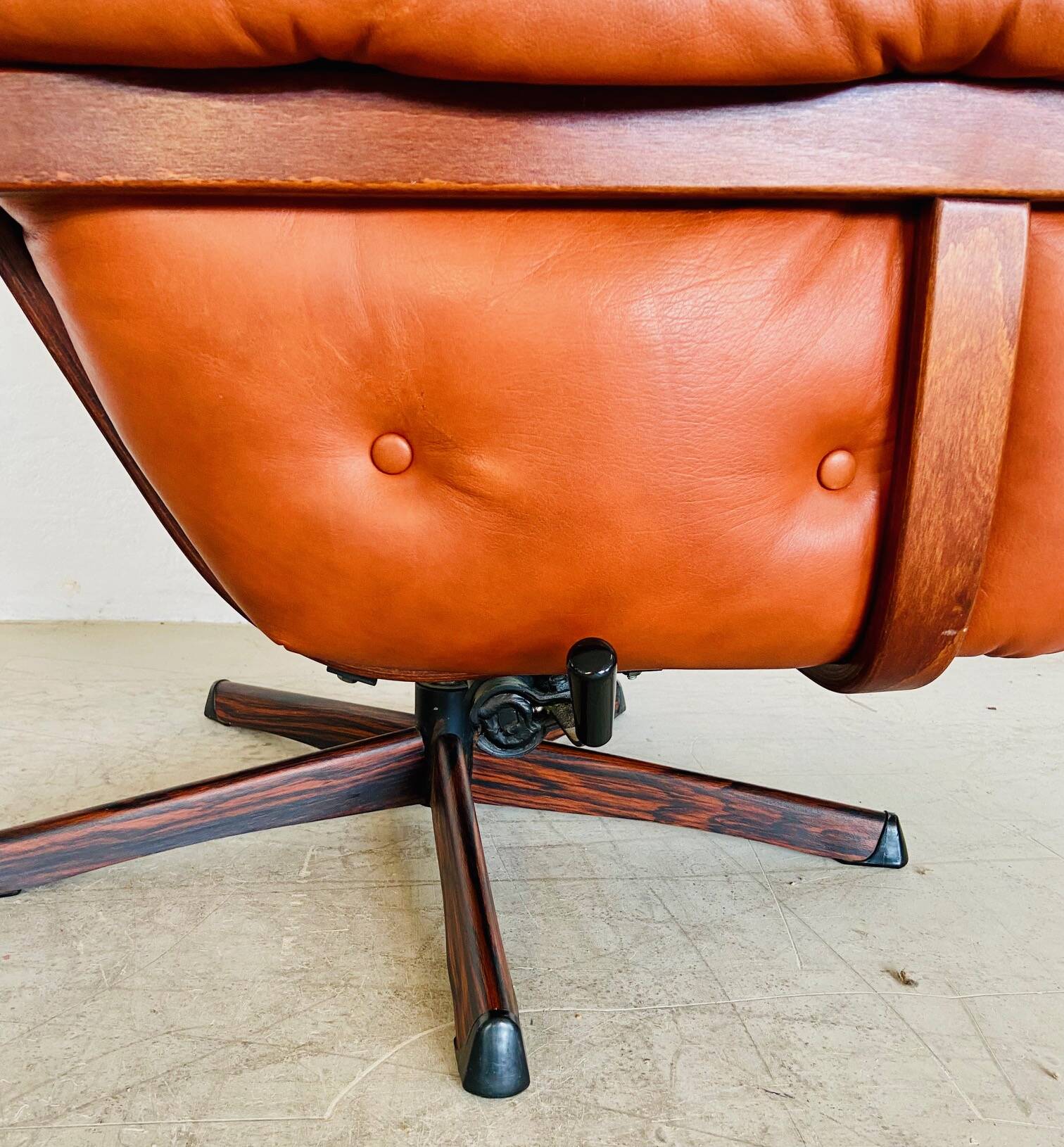 Vintage Danish mid-century Gote Mobler reclining lounge chair 1970s