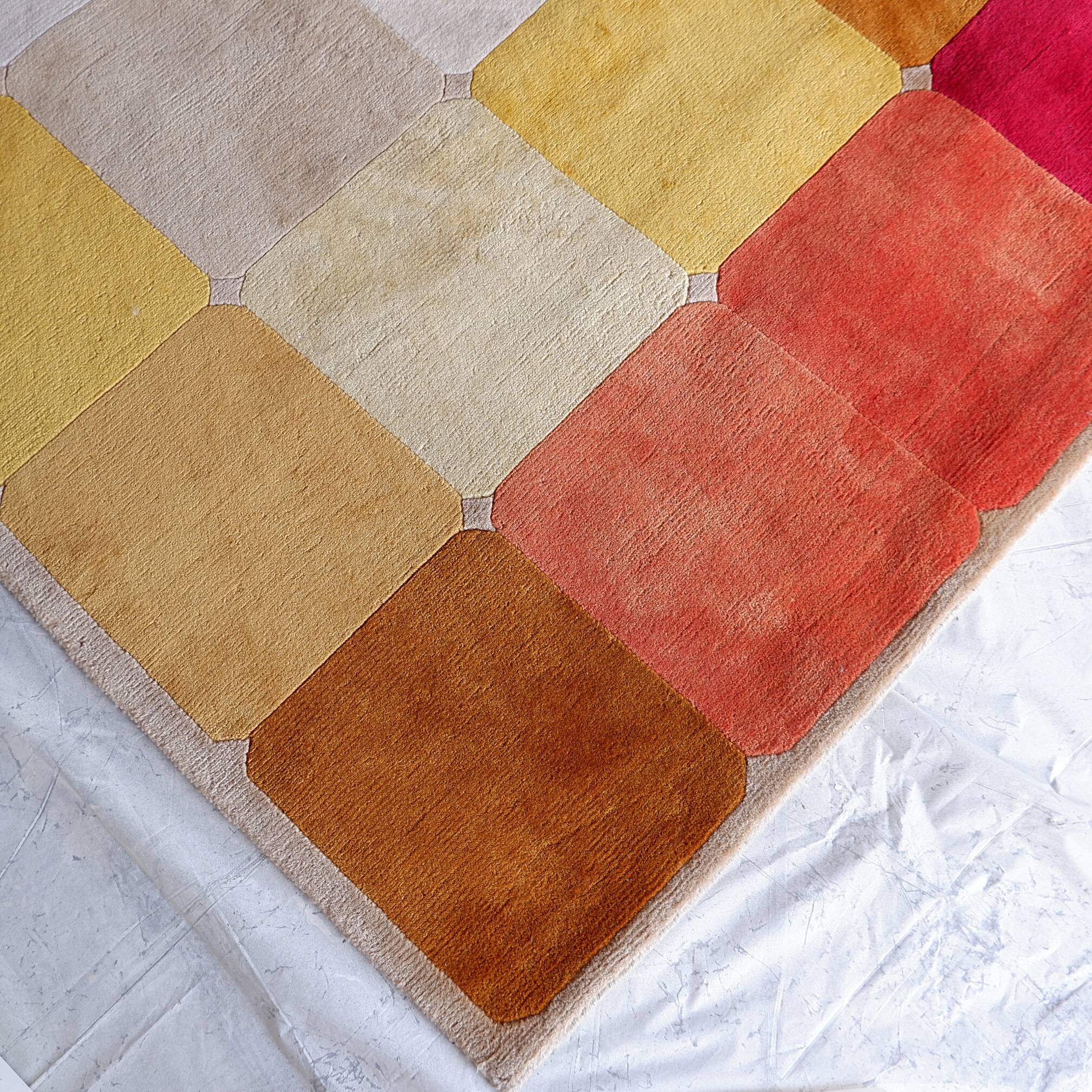 Wool velvet carpet "Robert Le Héros" Paris - 1990s 186x278