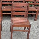 Set of 8 Antique Brutalist Dining Chairs