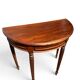 Small demi-lune console – solid mahogany – Louis XVI style